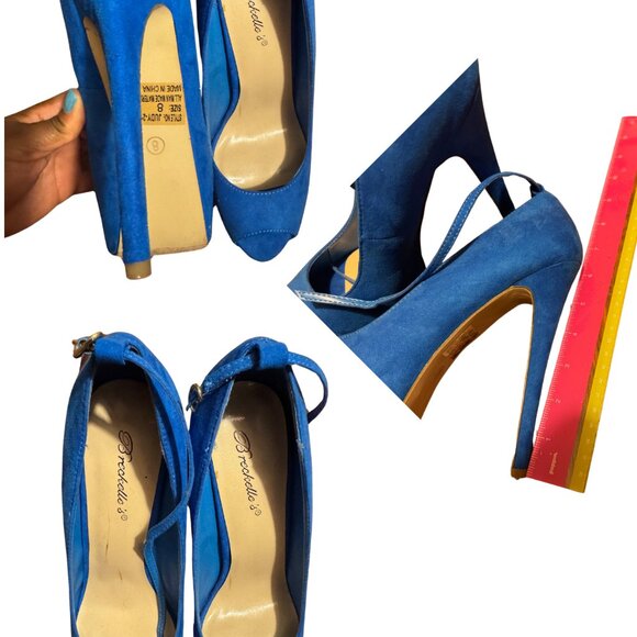 Breckelle's Blue Heels Size 8 - Picture 3 of 4